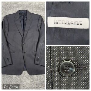 Versace Collection Blazer Mens Size‎ 42 Black Wool 2 Button/Vent **READ**